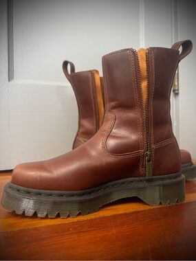 Brown Leather Dr. Martens Woman’s Boots